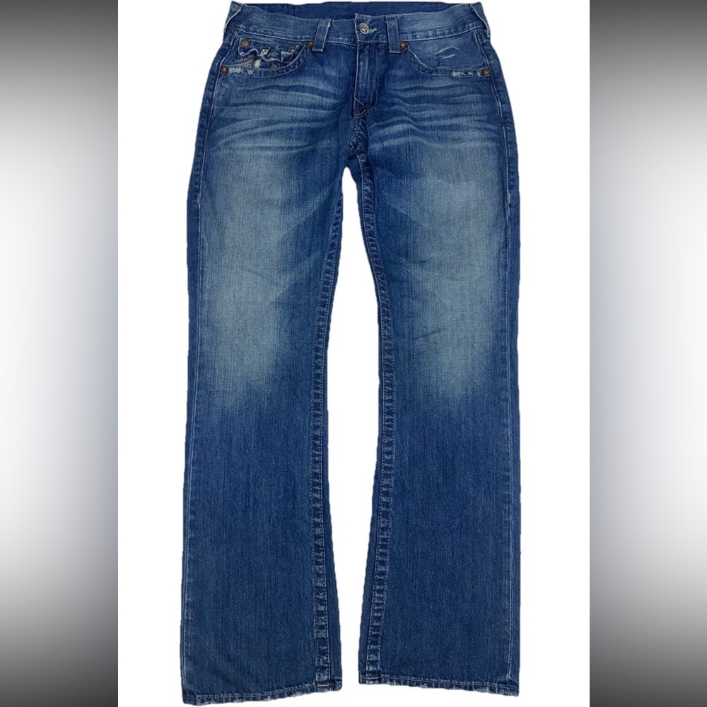 true religion world tour straight jeans Women’s Size 33 Blue Color